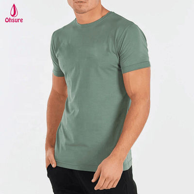 Hot Sales Sports Men T Shirt 95% Cotton 5% Spandex Training t Shirt Lifestyle Top Mens Short Sleeve Gym Tee