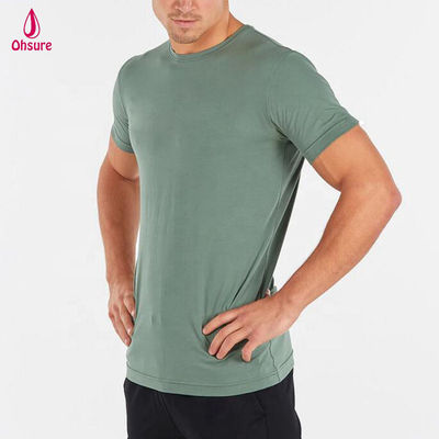 Hot Sales Sports Men T Shirt 95% Cotton 5% Spandex Training t Shirt Lifestyle Top Mens Short Sleeve Gym Tee