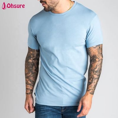 New Casual Mens Sports Clothes Fitness Gym Wear Plain Tee t Shirt Bamboo Fitted Gym Shirt Custom Sport T-shirt