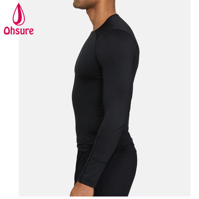 Hot Sale Wholesale Gym Wear Slim Fit Men Compression Shirt Men Sports Wear Men's Long Sleeve T Shirts Jersey Blank Casual O-neck