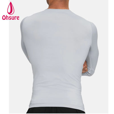 Hot Sale Wholesale Gym Wear Slim Fit Men Compression Shirt Men Sports Wear Men's Long Sleeve T Shirts Jersey Blank Casual O-neck