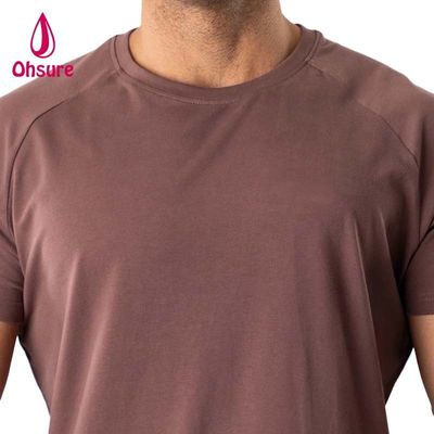 Muscle Fit Tshirt for Men Running Sport Top Gym Man Cotton Spandex T Shirt