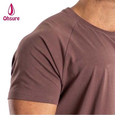 Muscle Fit Tshirt for Men Running Sport Top Gym Man Cotton Spandex T Shirt