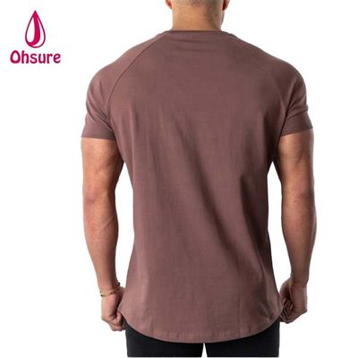 Muscle Fit Tshirt for Men Running Sport Top Gym Man Cotton Spandex T Shirt