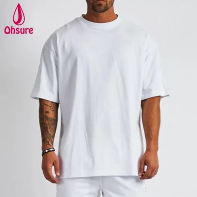 Blank Cotton Street Wear Tshirt Oversized Drop Shoulder T-shirt Heavy Weight T Shirt Custom High Quality Printing for Men Casual