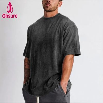Blank Cotton Street Wear Tshirt Oversized Drop Shoulder T-shirt Heavy Weight T Shirt Custom High Quality Printing for Men Casual