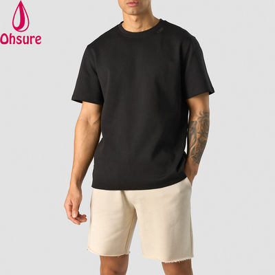 Fashion Summer 100% Cotton Oversize Fit Crew Neck Lightweight Sports t Shirts for Men