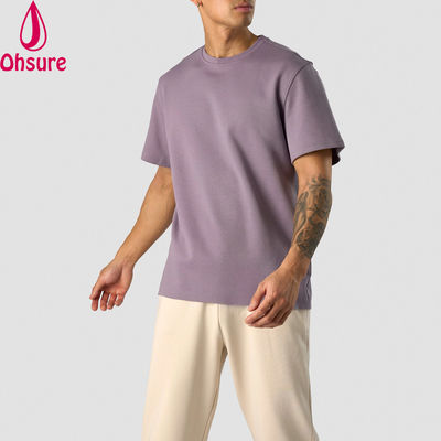 Fashion Summer 100% Cotton Oversize Fit Crew Neck Lightweight Sports t Shirts for Men