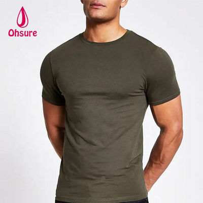 2023 New Arrival Wholesale Custom Printing Logo Men Plain 95% Cotton 5% Spandex Workout Sport Tshirt Fitness Gym T Shirt for Men