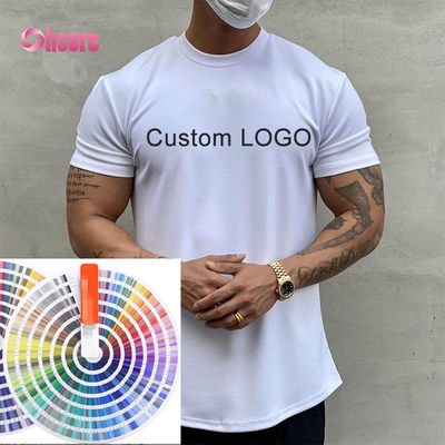 Customize Men Sportswear Gym Fashion Baggy Sports Clothes Wholesale Casual Printed Gym T-shirts for Men