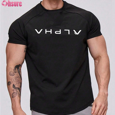 Wholesale High Quality Quick Dry Running Athletic Men's Sports T-shirt Custom logo Workout Gym Cotton Short Sports T-shirts