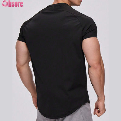 Wholesale High Quality Quick Dry Running Athletic Men's Sports T-shirt Custom logo Workout Gym Cotton Short Sports T-shirts