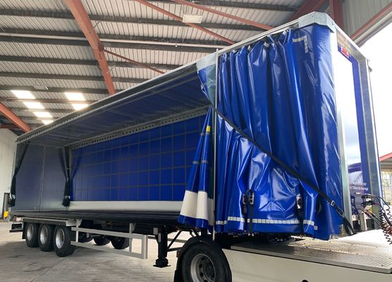 Litong Wholesale High Quality Rainproof Pvc Tarpaulin Truck Cover Truck Side Curtain for the Trailer