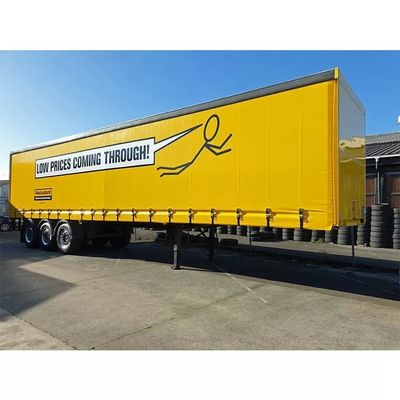 Litong Heavy Duty logo Printing Pvc Tarpaulin Side Curtain for Lorry