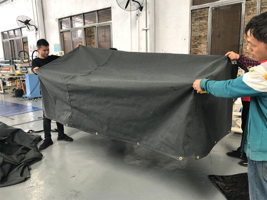 Litong Customized Size Tarps Car and Train Truck Cover Waterproof Fabric Canvas Organic Silicon Tarp