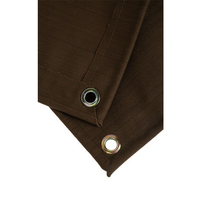 Litong Customized Breathable Water-Resistant Organic Silicon Coated Canvas Tent Truck Awning Brown Color Canvas