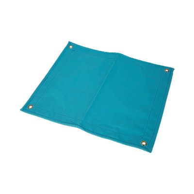Customized Size Oxford Cloth Coated Tarps Plastic Sheet Tarpaulin Cover Holl Tent Light Blue Coated Fabric
