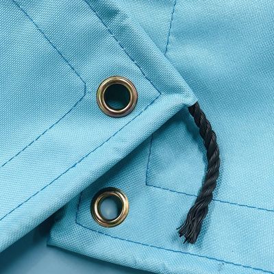 Customized Size Oxford Cloth Coated Tarps Plastic Sheet Tarpaulin Cover Holl Tent Light Blue Coated Fabric