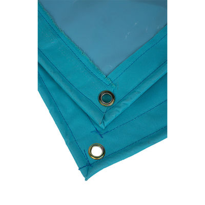 Customized Size Oxford Cloth Coated Tarps Plastic Sheet Tarpaulin Cover Holl Tent Light Blue Coated Fabric