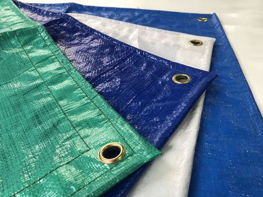 Litong Blue-silver PE Tarpaulin Lightweight Cargos Cover Blue-orange Luggage Bag 150gsm Waterproof Tarps