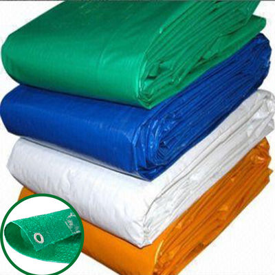 Green 5OZ 6OZ Blue-silver  Economy Tarp PE Tarpaulin Waterproof Fabric Tarp Material Plastic Sheet