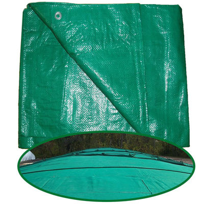 Lightweight 160gsm 240gsm PE Tarpaulin Sheets Durable Waterproof  UV Prevent PE Tarps Roll Double Green