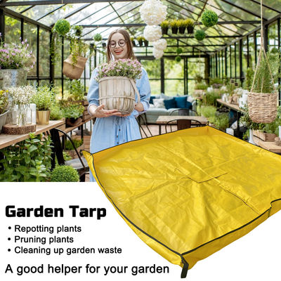 Litong Garden Leaf Tarp Bag Reusable Waterproof Garden Waste PE Tarpaulin Sheet