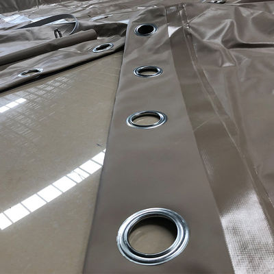 Litong China Factory Khaki Vehicle Cover Wholesale Heavy Duty Tarps Pvc Coated Tarpaulin Truck Cover