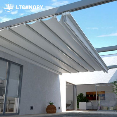 Litong High Quality Factory Direct Price Outdoor Awning Cover Sunshade Shelter Use Waterproof Pvc Coated Tarpaulin Customized