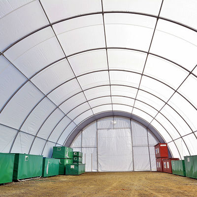 Customized Outdoor Waterproof Awning PVC Fabric Poly Tunnel Shipping Container Shelter